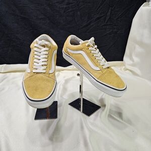 Vans Old Skool Ochre Men 7.5 /Women 9 Yellow White Athletic Skate Shoes Sneakers